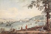 Johann Ludwig Aberli Kehrsatz in Bern view of north oil painting artist